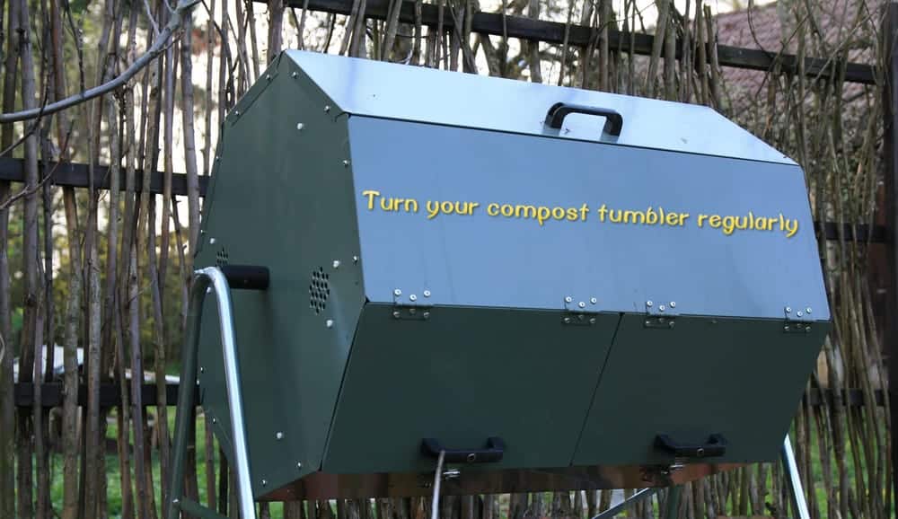 Turn your compost tumbler regularly