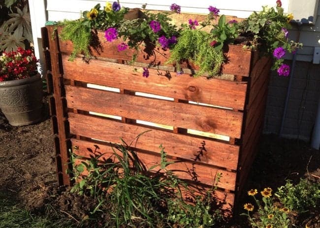 Flowering DIY Pallet Compost Bin – Bob Vila